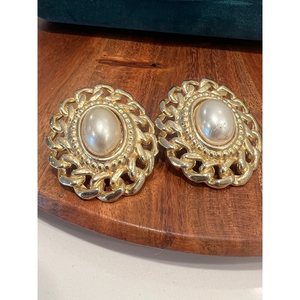 Vintage Statement Clip On Earrings